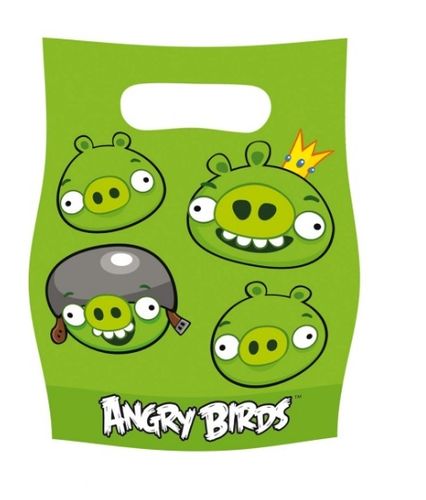Angry birds uitdeelzakjes, 6 stuks