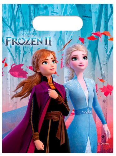 Disney Frozen 2 uitdeelzakjes, 6 stuks